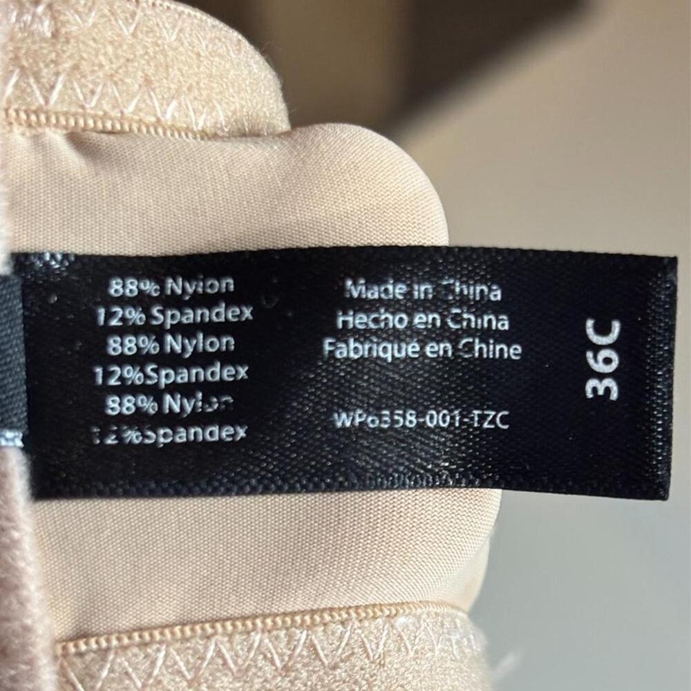 Tahari Beige Nude T-Shirt Strapless Bra, Size 36C - Picture 5 of 6
